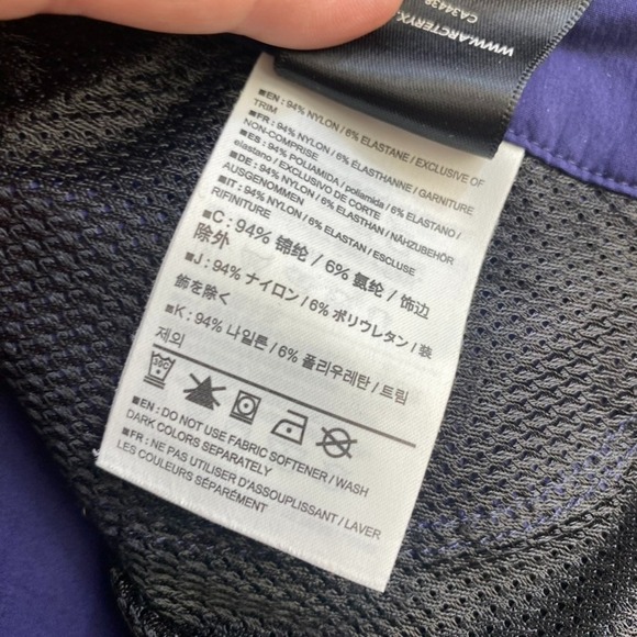 Arc'teryx Hiking Shorts Women Sz 10 Blue/Purple Nylon Active Camping Outdoor - Picture 7 of 9